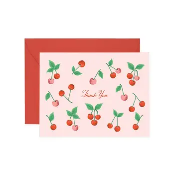 Rifle Paper Co - RP RPGCTY0058 - Cherries Thank You Card