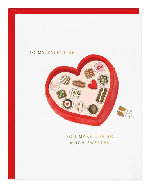 Ramona and Ruth - RR RRGCVD0011 - Chocolate Box Valentine's Day Card