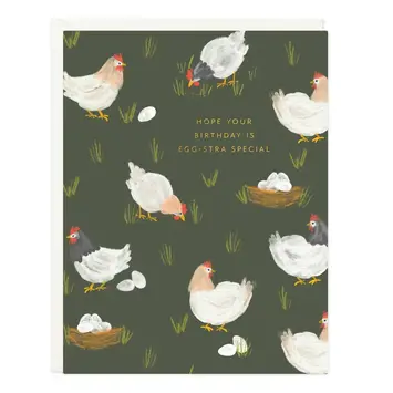 Ramona and Ruth - RR RRGCBI0044 - Hens Egg-stra Special Birthday Card