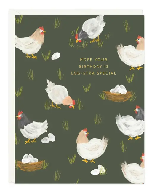 Ramona and Ruth - RR RRGCBI0044 - Hens Egg-stra Special Birthday Card