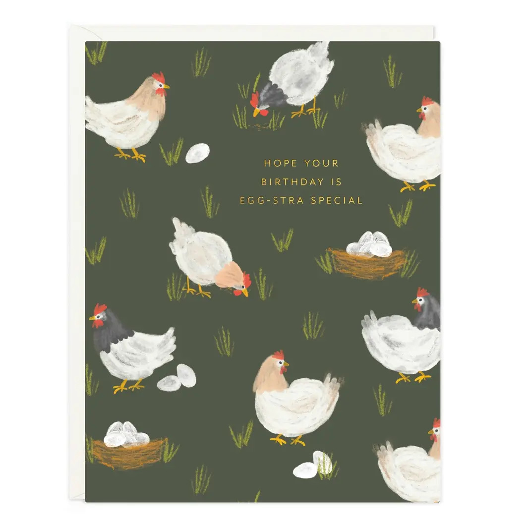 Ramona and Ruth - RR RRGCBI0044 - Hens Egg-stra Special Birthday Card