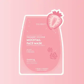 ESW Beauty - ESW ESW APPR - Strawberry Coco Rosé Soothing Biocellulose Mocktail Mask