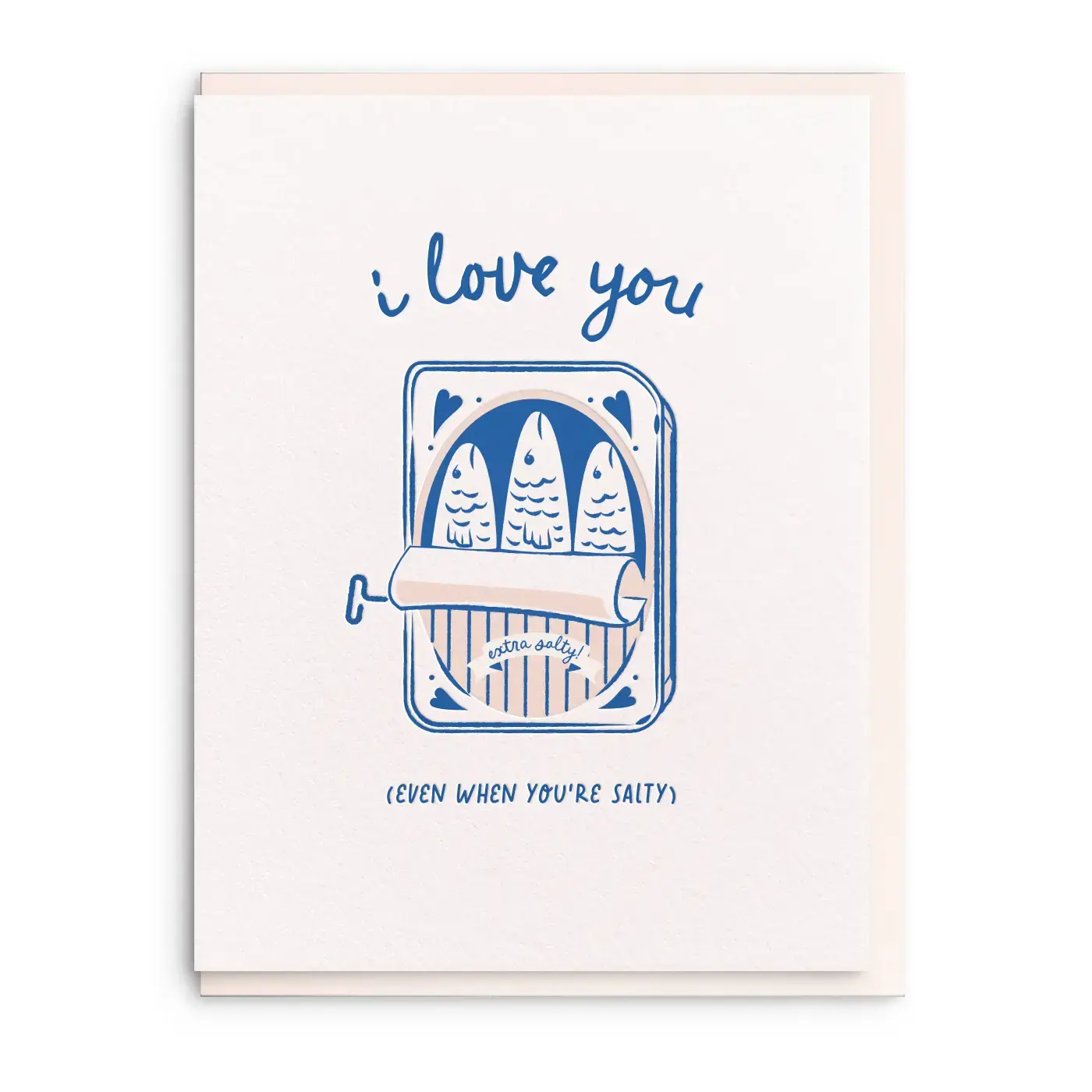Dahlia Press - DAP DAPGCLO0015 - Salty Tinned Fish Love Card