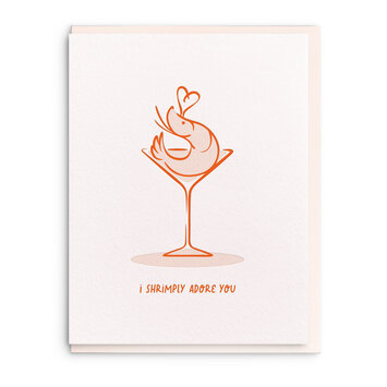 Dahlia Press - DAP DAPGCLO0016 - Shrimply Adore You Love Card