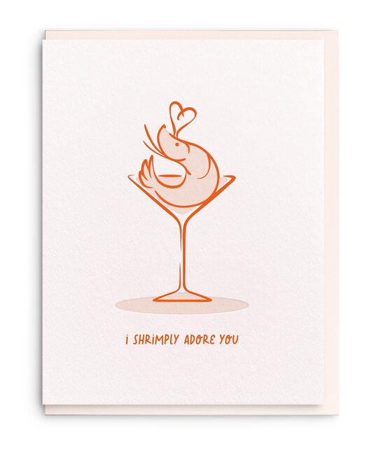 Dahlia Press - DAP DAPGCLO0016 - Shrimply Adore You Love Card