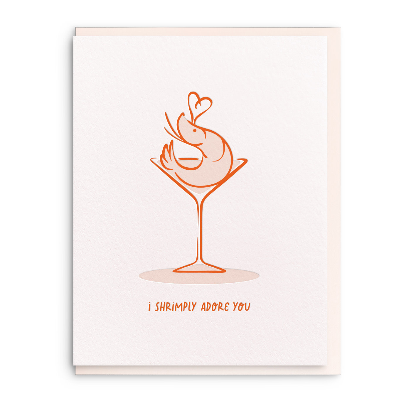 Dahlia Press - DAP DAPGCLO0016 - Shrimply Adore You Love Card