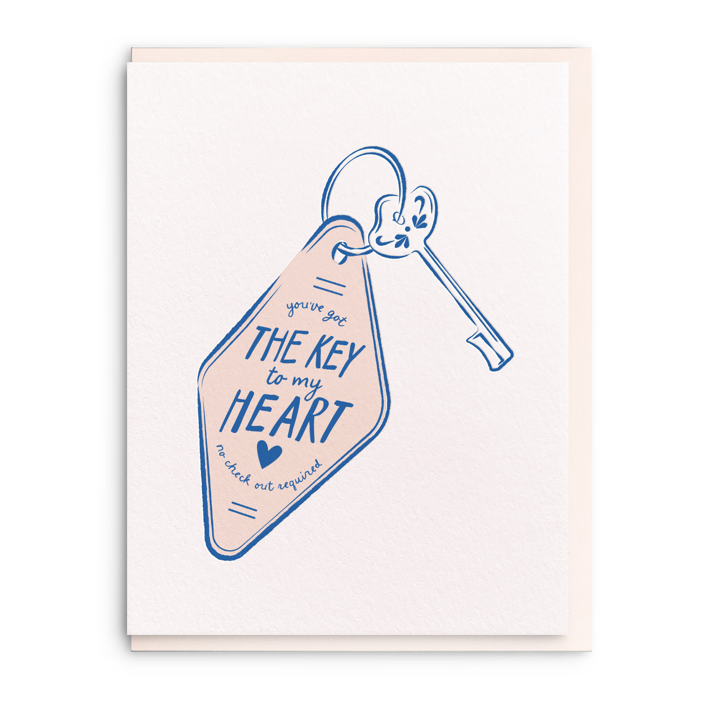 Dahlia Press - DAP DAPGCLO0019 - Key to My Heart Vintage Motel Keychain Love Card