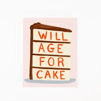 Dear Hancock - DH DHGCBI0076 - Will Age for Cake Birthday Card