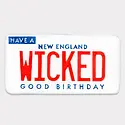 Dear Hancock - DH DHGCBI - License Plate Wicked Good Birthday Card