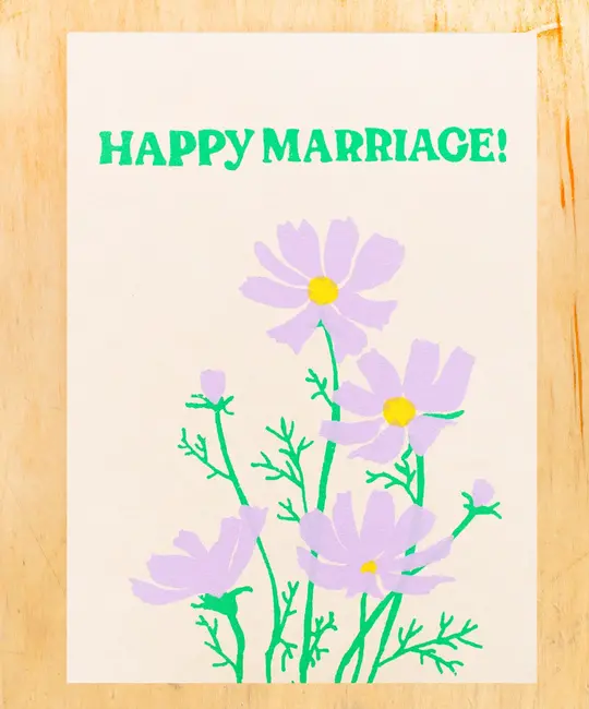 Gold Teeth Brooklyn - GTB GTBGCWE0002 - Happy Marriage Wedding Card