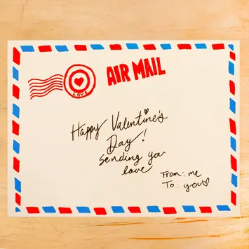 Gold Teeth Brooklyn - GTB GTBGCVD0037 - Valentine's Day Air Mail Envelope Card