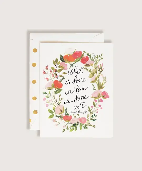 The First Snow - FIS FISGCLO0009 - What Is Done in Love Is Done Well Van Gogh Card
