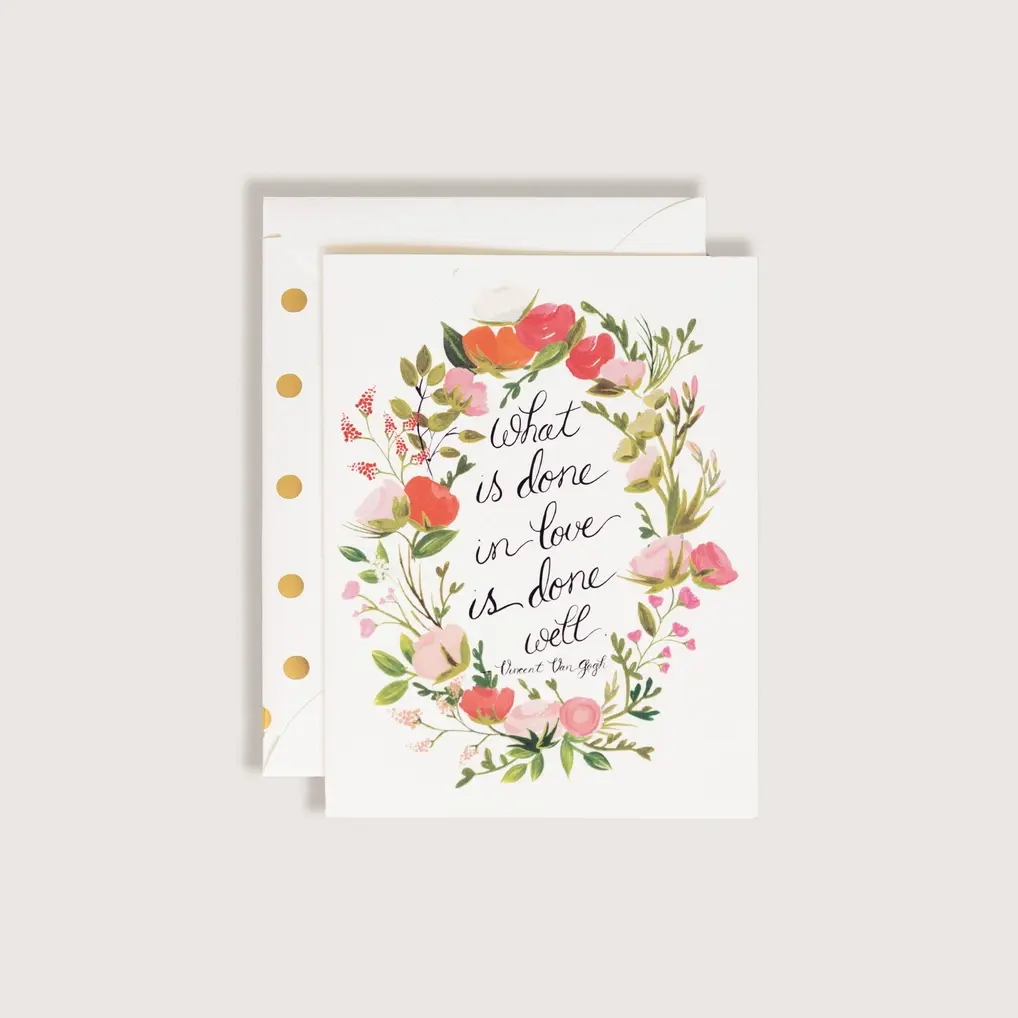 The First Snow - FIS FISGCLO0009 - What Is Done in Love Is Done Well Van Gogh Card