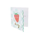 Meri Meri - MEM Meri Meri - Fruit Basket Classroom Valentine's Note Set with Erasers, Set of 12