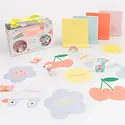 Meri Meri - MEM Meri Meri - Boom Box Radio Classroom Valentine's Note Set with Erasers, Set of 12
