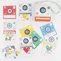 Meri Meri - MEM Meri Meri - Instant Camera Classroom Valentine's Note Set with Sticker, Set of 24