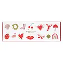 Meri Meri - MEM Meri Meri - Icons Classroom Valentine's Note Set with Sticker, Set of 24