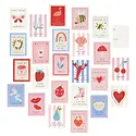 Meri Meri - MEM Meri Meri - Icons Classroom Valentine's Note Set with Sticker, Set of 24