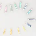 Meri Meri - MEM Meri Meri - Rainbow Striped Mini Candles