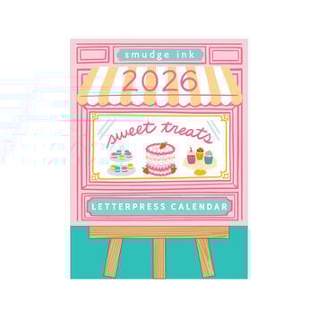 Smudge Ink - SI Smudge Ink 2026 Sweet Treats Letterpress Desk Calendar