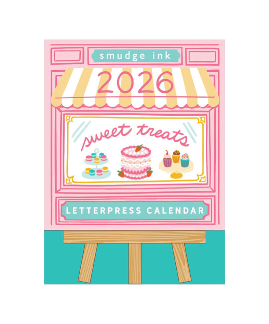 Smudge Ink - SI Smudge Ink 2026 Sweet Treats Letterpress Desk Calendar