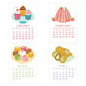 Smudge Ink - SI Smudge Ink 2026 Sweet Treats Letterpress Desk Calendar