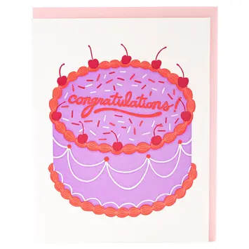 Smudge Ink - SI SIGCCO0006 - Big Cake Congratulations Card
