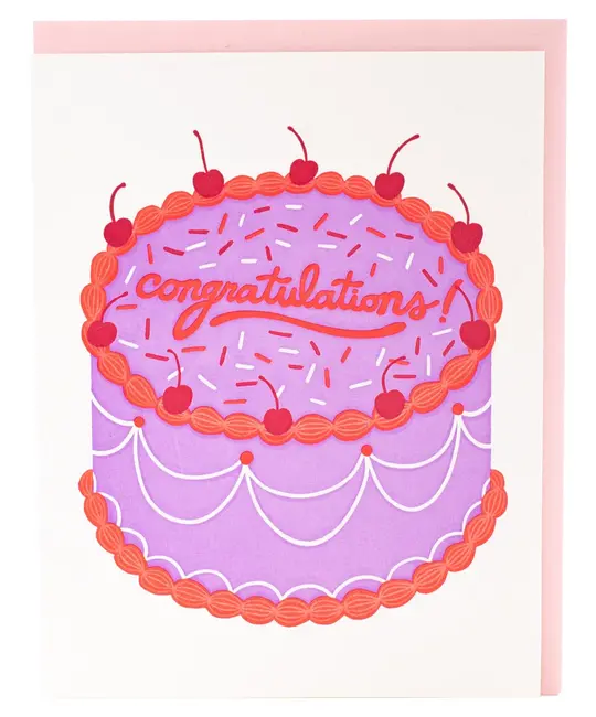 Smudge Ink - SI SIGCCO0006 - Big Cake Congratulations Card