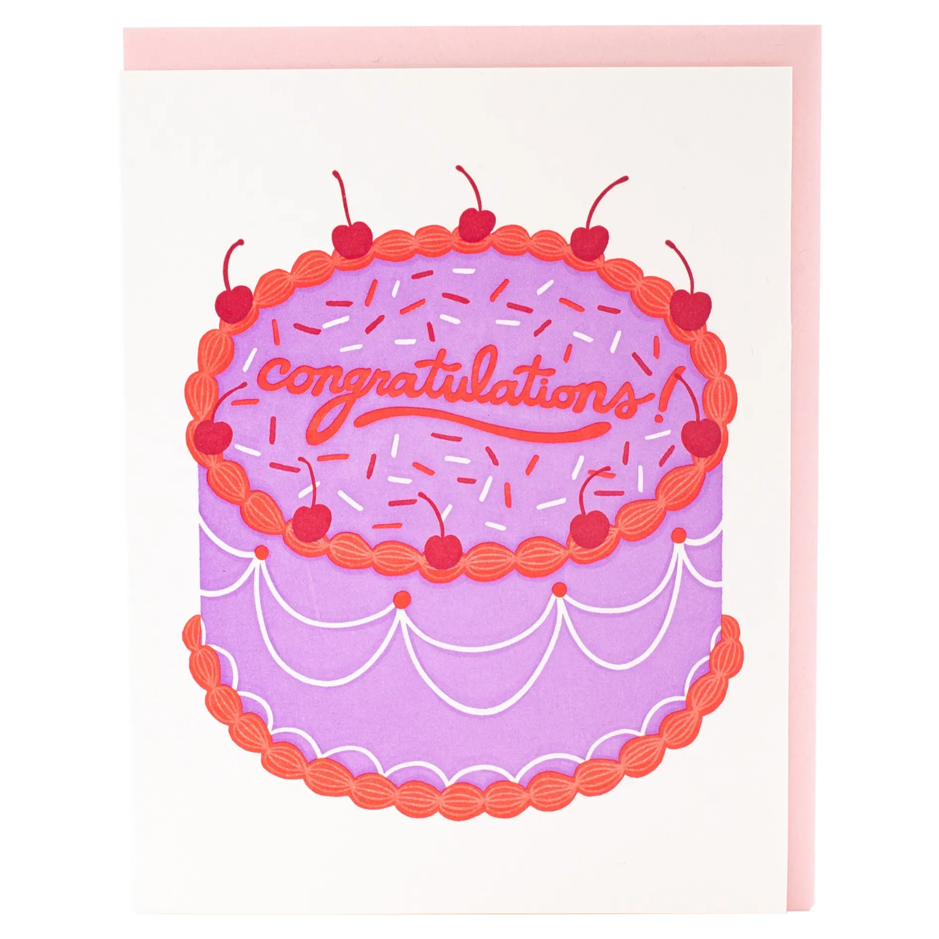 Smudge Ink - SI SIGCCO0006 - Big Cake Congratulations Card