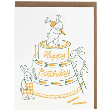 Smudge Ink - SI SIGCBI0057 - Bunny Bakers Birthday Card