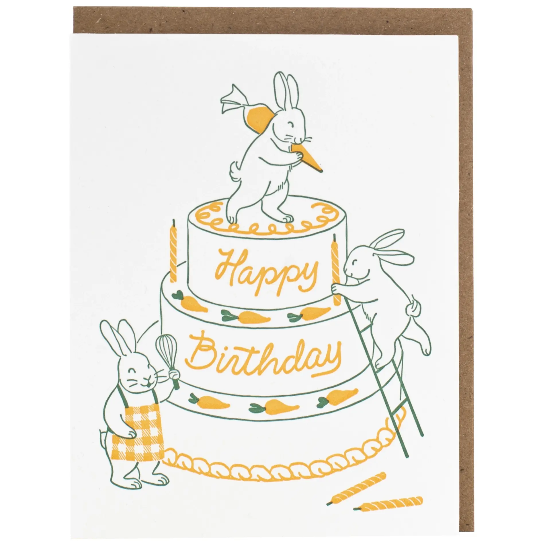 Smudge Ink - SI SIGCBI0057 - Bunny Bakers Birthday Card