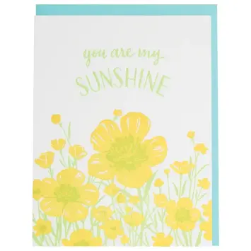 Smudge Ink - SI SIGCFR0002 - You are My Sunshine Buttercups Friendship/Love Card