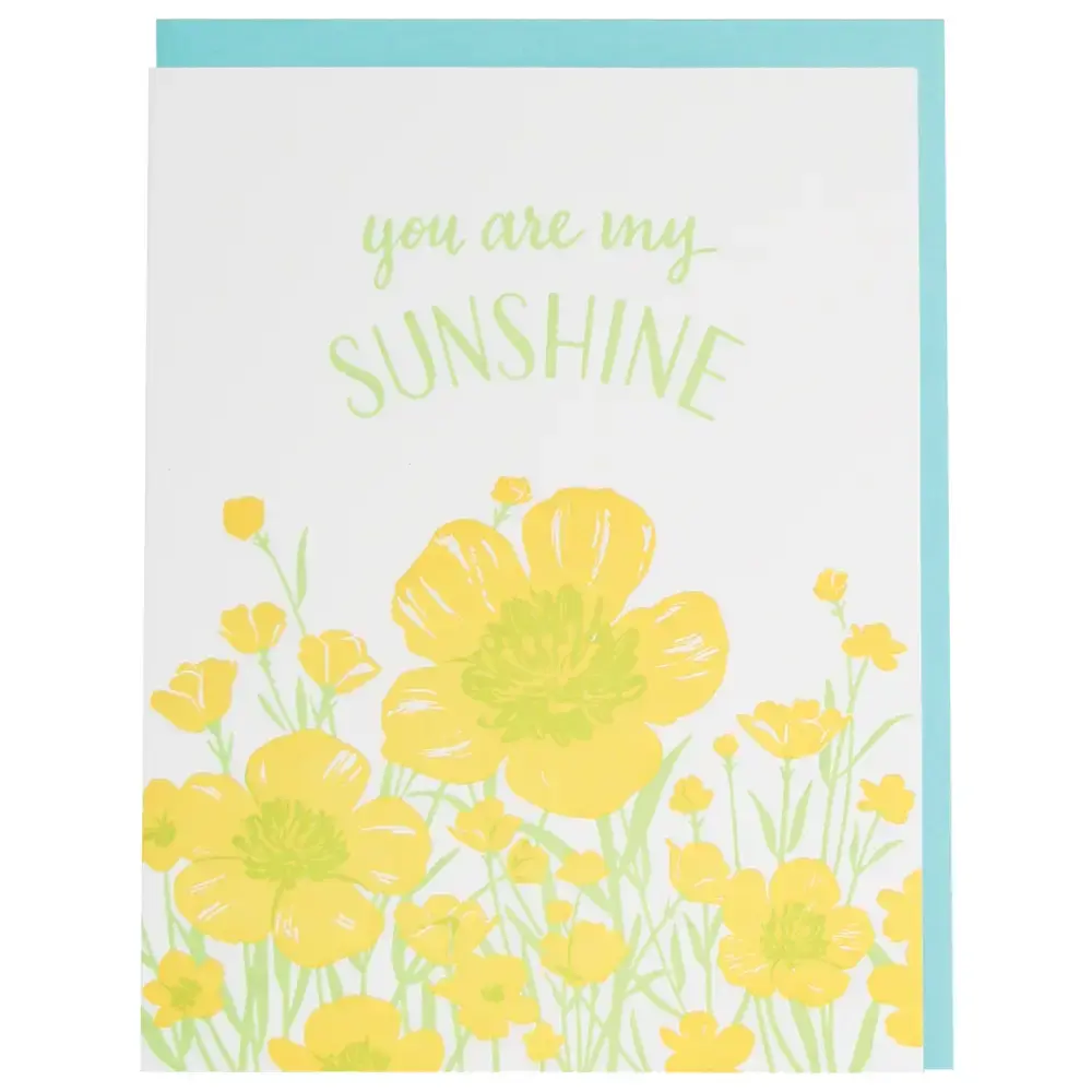 Smudge Ink - SI SIGCFR0002 - You are My Sunshine Buttercups Friendship/Love Card