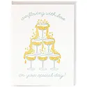 Smudge Ink - SI SIGCWE0013 - Overflowing with Love Champagne Tower Wedding Card