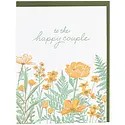 Smudge Ink - SI SIGCWE - Field of Flowers Happy Couple Wedding Card