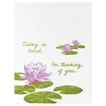 Smudge Ink - SI SIGCSY - Lily Pads Today is Hard Card