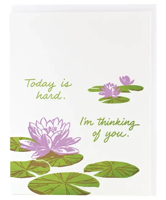 Smudge Ink - SI SIGCSY - Lily Pads Today is Hard Card