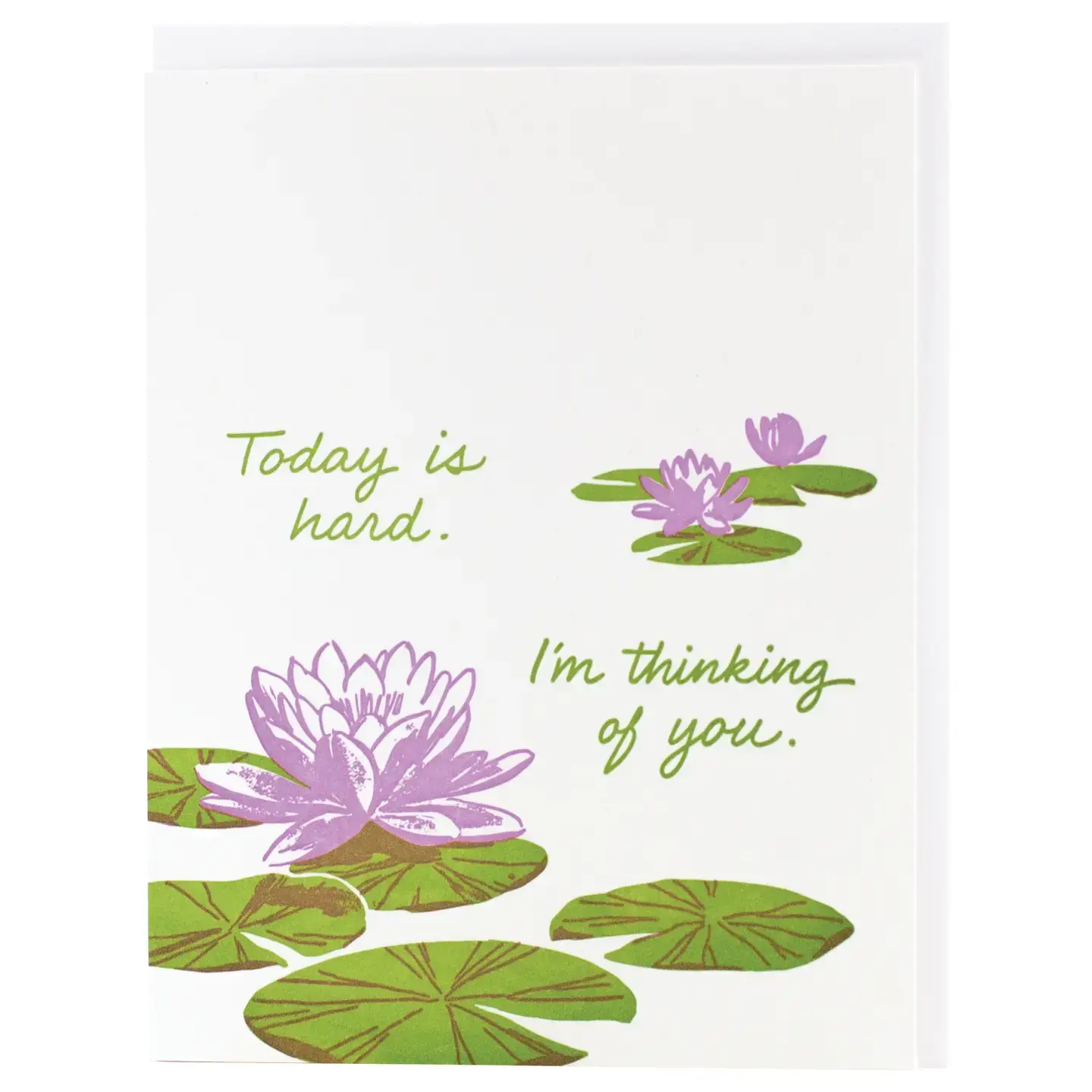 Smudge Ink - SI SIGCSY - Lily Pads Today is Hard Card