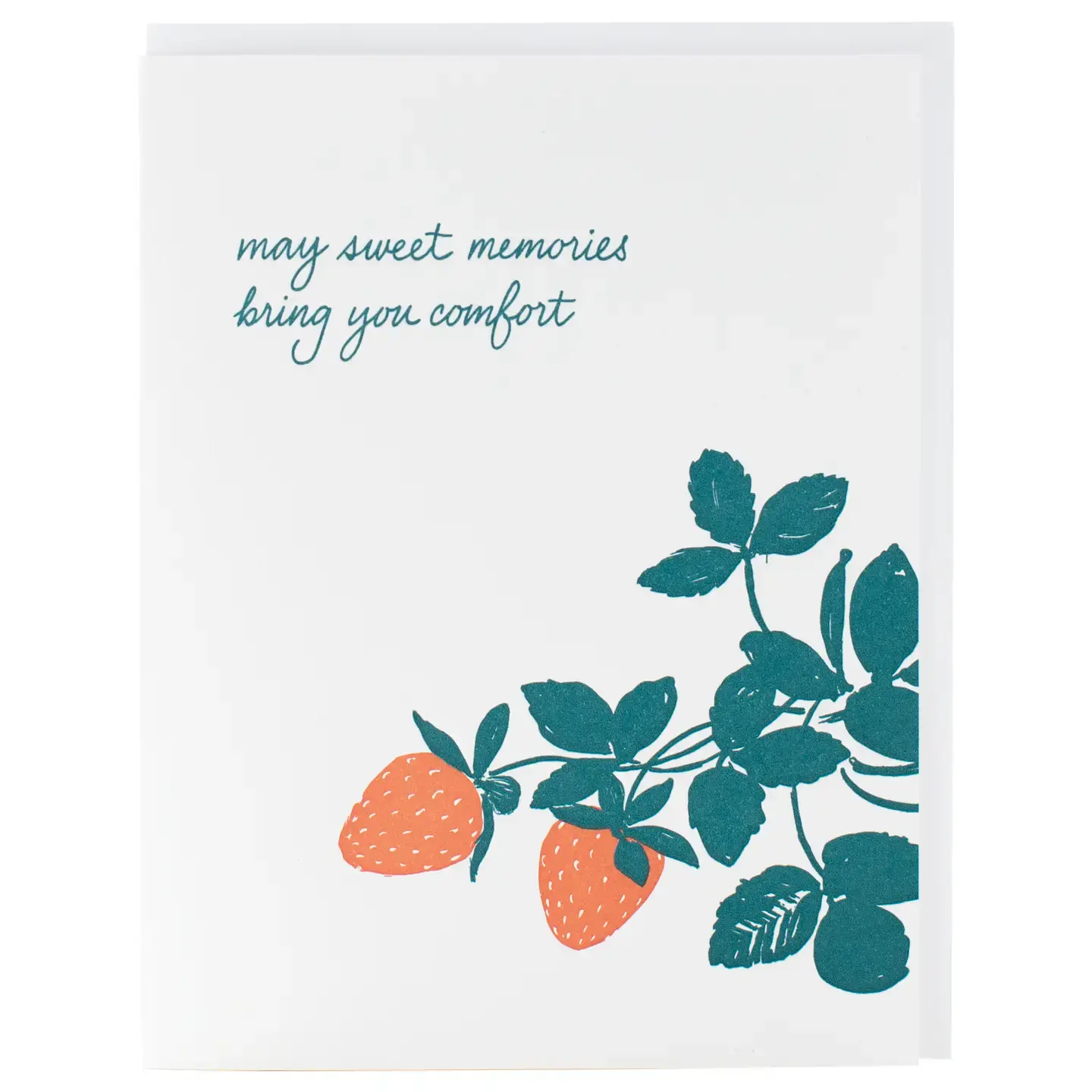 Smudge Ink - SI SIGCSY - Sweet Memories Strawberry Plant Sympathy Card