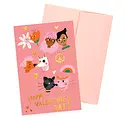 Carolyn Suzuki - CSU CSU NSVD - Kiss Faces Flat Boxed Note Set