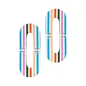Sunshine Tienda - ST ST JEEA - Colorful Stripe Rancher Oval Earrings