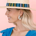 Sunshine Tienda - ST ST JEEA - Splashy Wheel Hoop Earrings