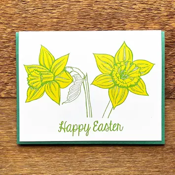 Noteworthy Paper and Press - NPP NPPGCEA0002 - Daffodils Easter Card