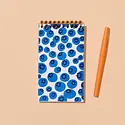 and Here We Are - AHW AHW NBPO - Blueberries Top Spiral Pocket Notebook, Lined