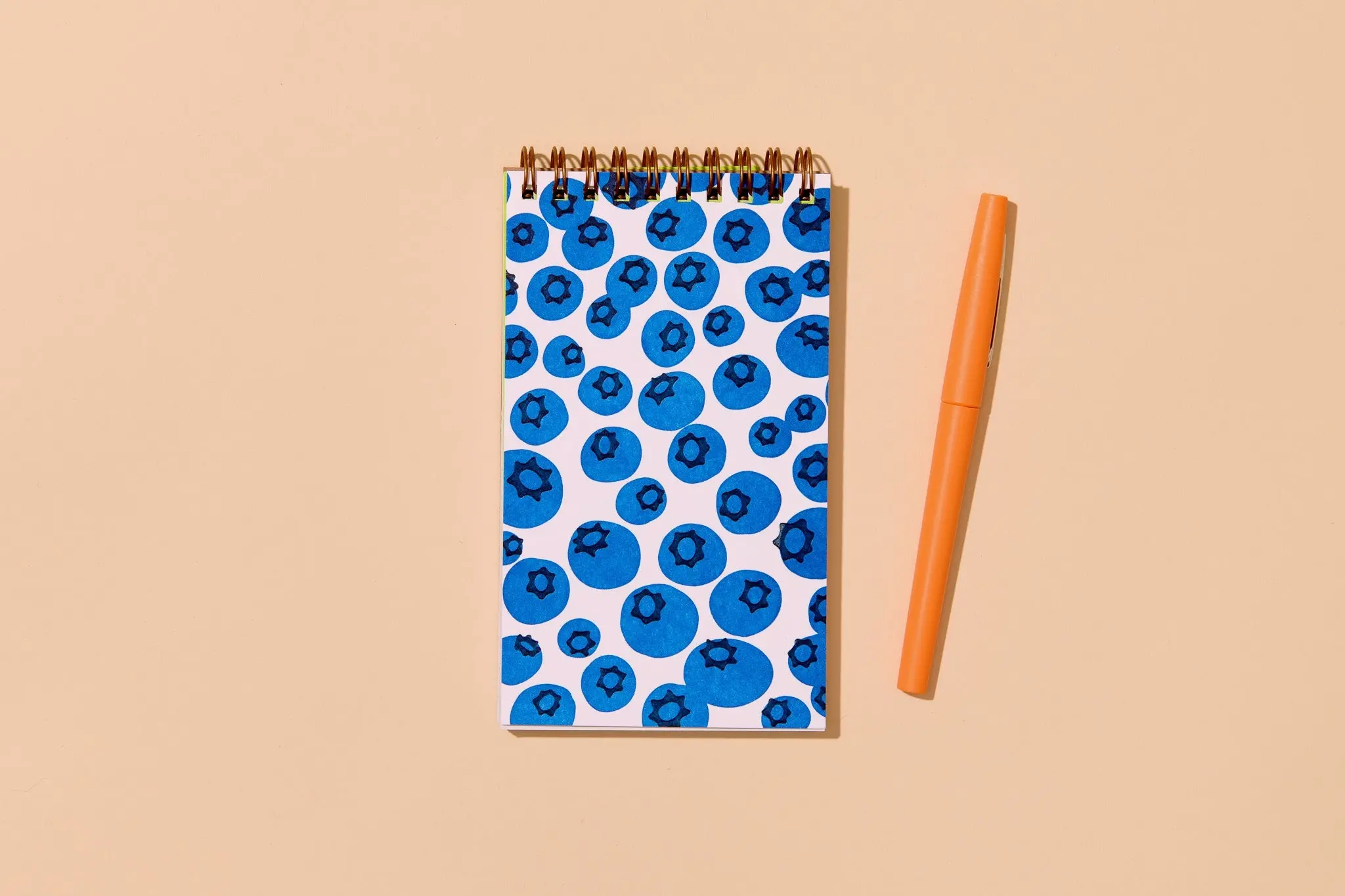and Here We Are - AHW AHW NBPO - Blueberries Top Spiral Pocket Notebook, Lined