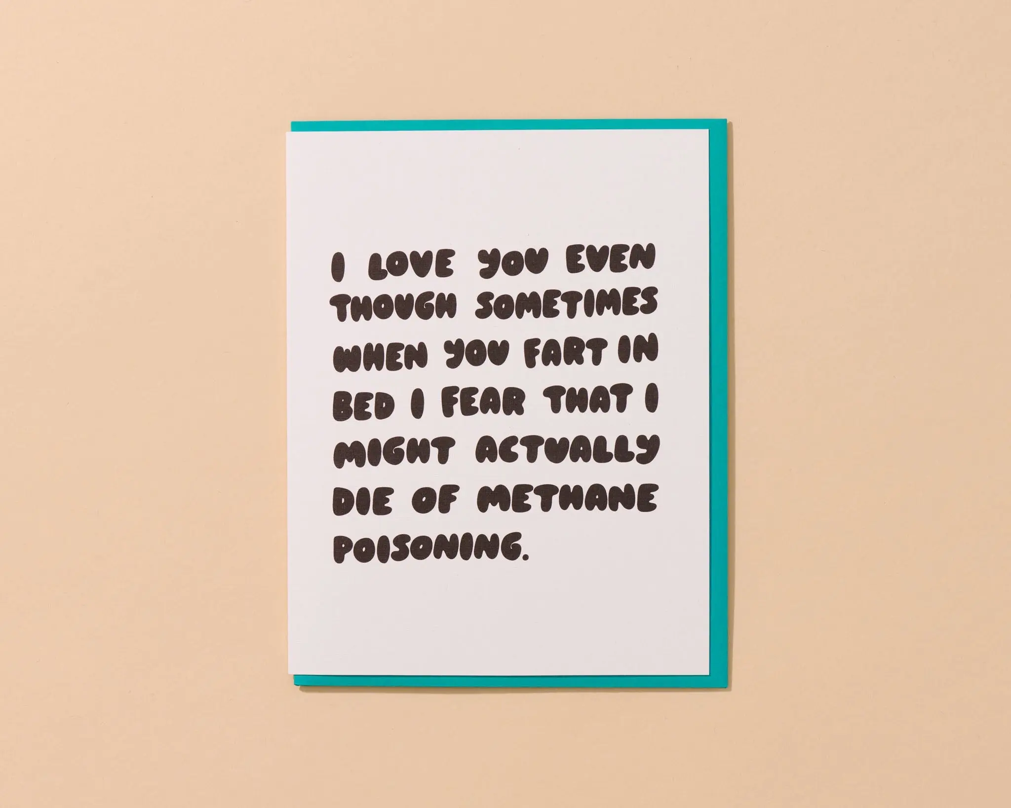 and Here We Are - AHW AHWGCLO - Fart in Bed Love Card