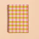 and Here We Are - AHW AHW NBLI - Gingham Picnic Spiral Notebook, lined