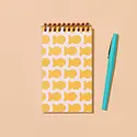 and Here We Are - AHW AHW NBPO - Goldfish Crackers Top Spiral Pocket Notebook, Lined