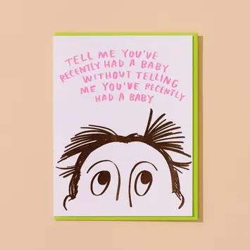 and Here We Are - AHW AHWGCBA0012 - Postpartum Hair Card