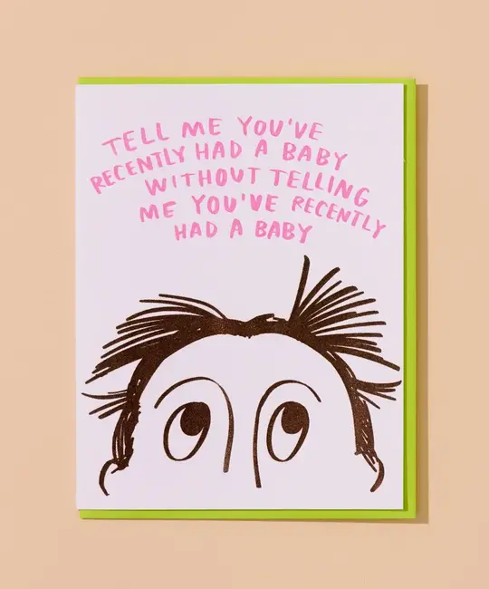 and Here We Are - AHW AHWGCBA0012 - Postpartum Hair Card